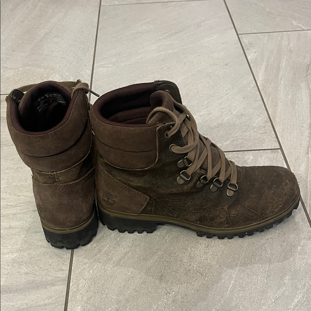 Timberland Women's Brown Lace-Up Winter Boots